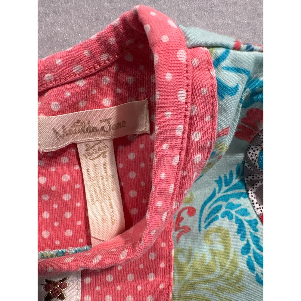 Matilda Jane Girls Mixed Print Floral Paisley Ruffle Tunic Top 18-24M - Picture 3 of 5